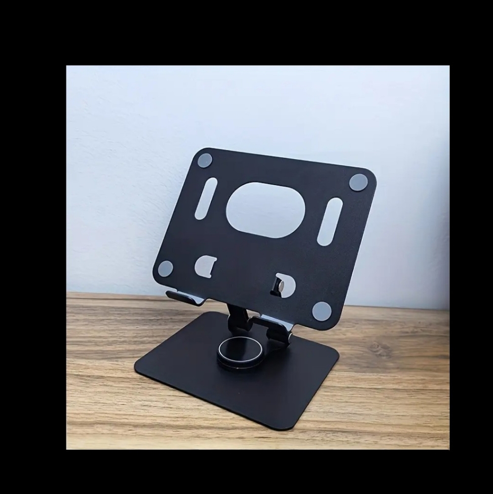 Adjustable Rotating Portable Aluminum Ergonomic Tablet Stand  for Desk Black New